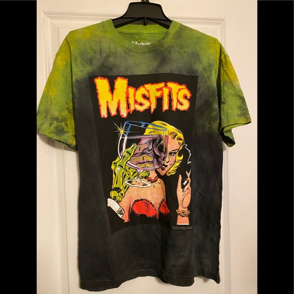 Misfits die die my darling dip dye tee shirt 2XL L - Picture 5 of 6